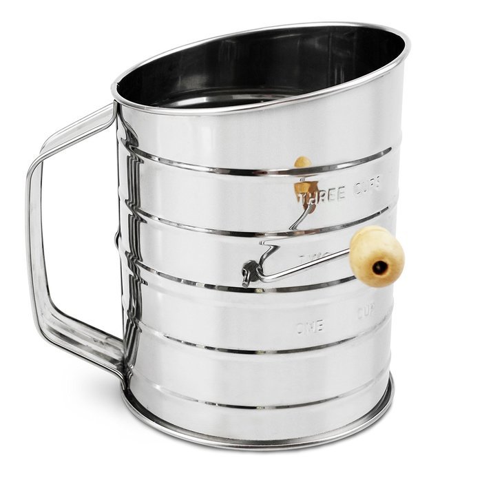 Nellam Traditional Flour Sifter Stainless Steel (5 Cup) N7