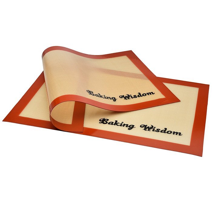 Baking Silicone Mat Set of 2 Non-stick Sheets Highly Durable Anti Slip Heat Resistant N3