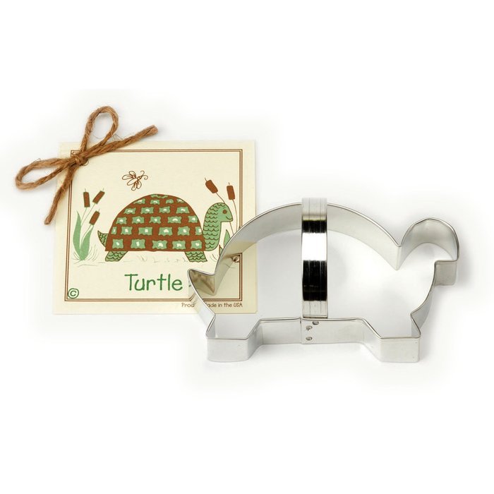 Turtle Cookie and Fondant Cutter - Ann Clark - 5.3 Inches - US Tin Plated Steel