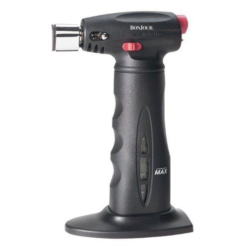 BonJour Chef&rsquo;s Tools Butane Culinary / Cr&egrave;me Br&ucirc;l&eacute;e Torch, Aluminum N3