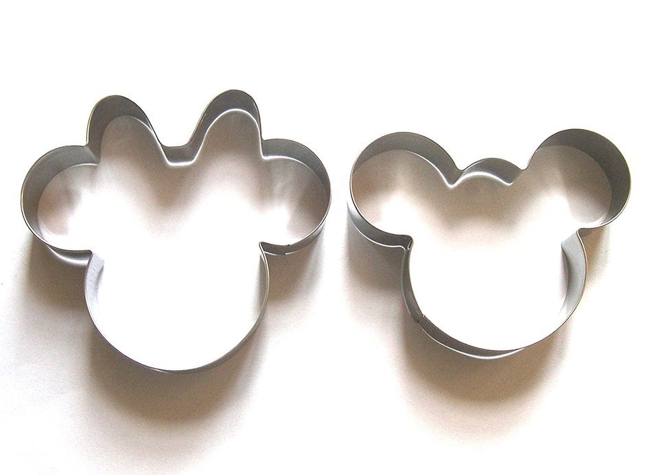 LAWMAN Mickey Minnie Mouse Fondant Pastry Baking Cookie Cutter Set