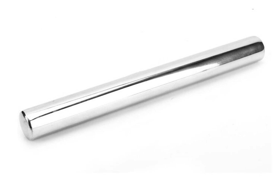 Tosnail 13.7 inch Stainless Steel Rolling Pin, Best French Style Straight Rod, Metal Rolling Pin for Bakers. N2