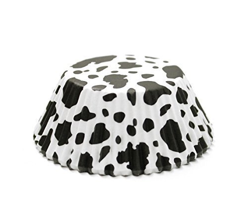 Black & White Cow Print Standard Size Cupcake Liners | 25 pieces by Geo Evolution
