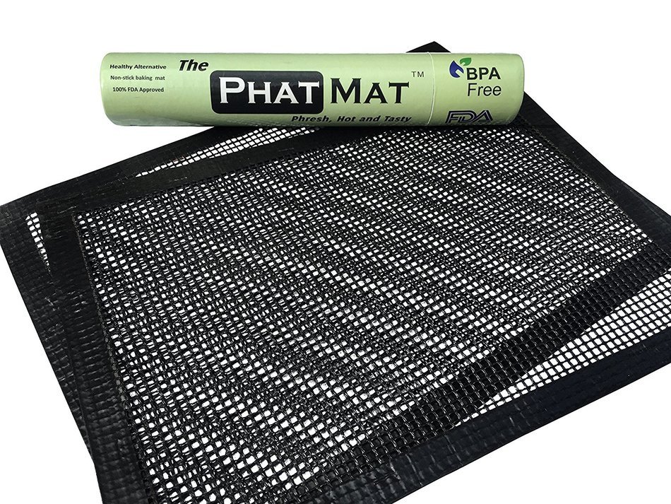 Grill Mesh - The PhatMat Griller- Half Sheet Mat, Non-stick BBQ Grill Mat