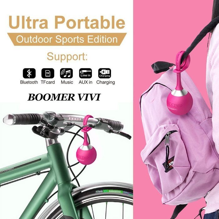 BOOMER VIVI Waterproof Wireless Bluetooth Speaker B57 For Portable Outdoor or Shower with Dustproof ShockProof... N16