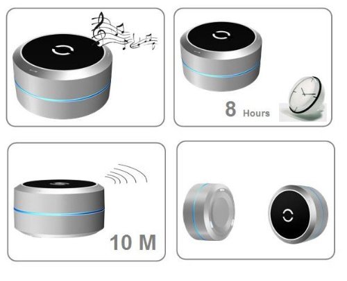 WCI Quality Bluetooth Wireless Mini GX3 Portable Speaker - Connect To iPhone, iPad, iPod, MP3 Players, Tablets... N2