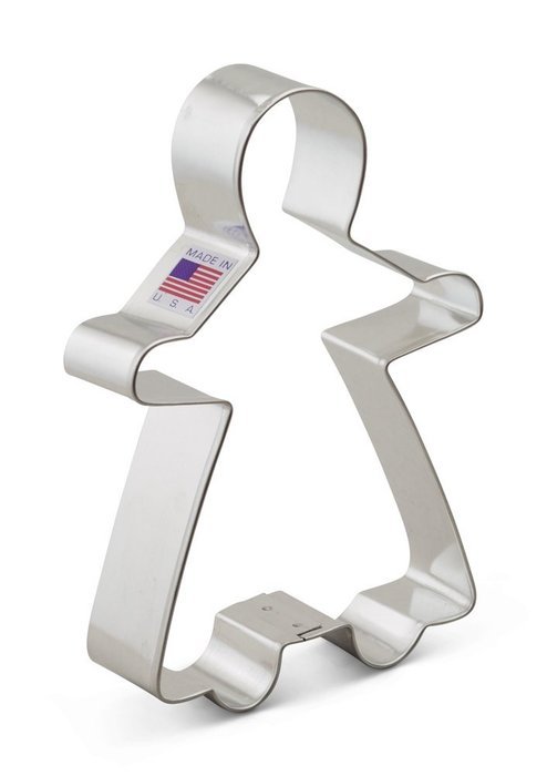 Ann Clark Gingerbread Girl Cookie Cutter - 5.25 Inches - Tin Plated Steel