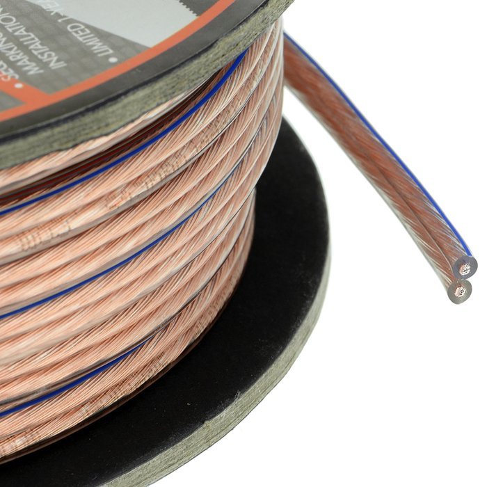 Mediabridge 16AWG Speaker Wire (100 Feet) - Spooled Design with Sequential Foot Markings - (Part# SW-16X2-100-... N8