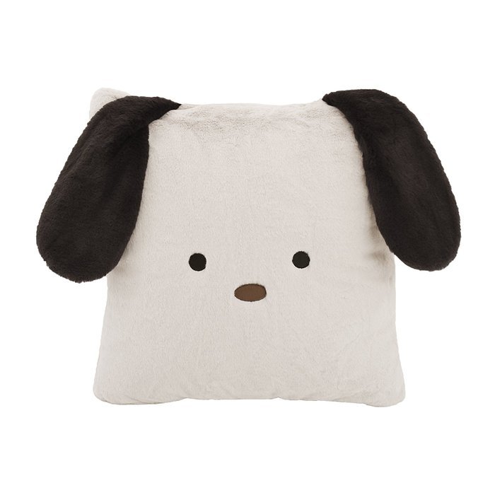 Best Home Fashion Rabbit Faux Fur Animal Pillow Cover (Set of 2), 18" x 18", Pink N22