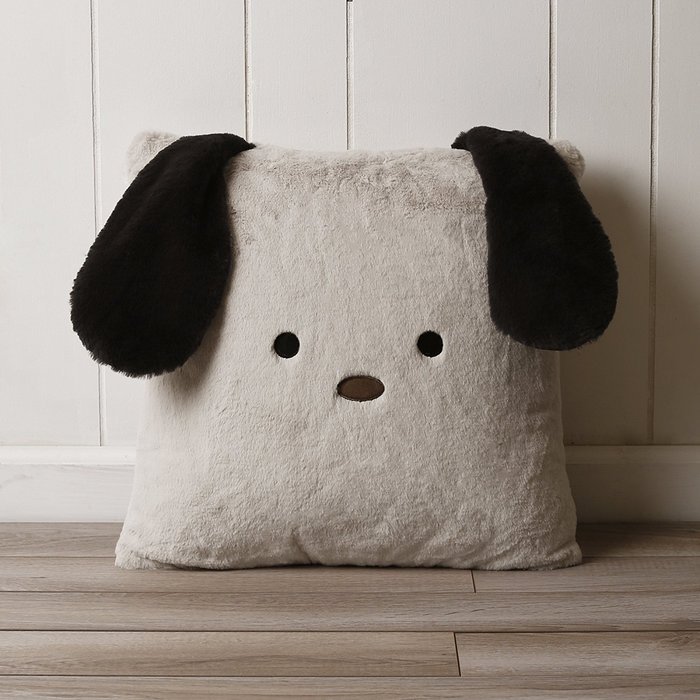Best Home Fashion Rabbit Faux Fur Animal Pillow Cover (Set of 2), 18" x 18", Pink N24