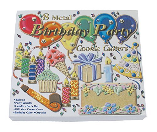 R & M Birthday 8 Piece Cookie Cutter Set N2