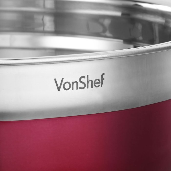 VonShef Premium 5 Piece Stainless Steel Multi Colored Mixing Bowl Set N5
