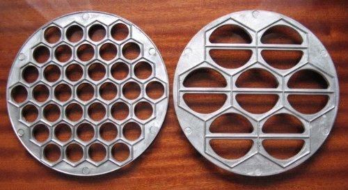 Metal Mold Ukrainian Vareniki + Russian Meat Pelmeni by 1000 Melochey