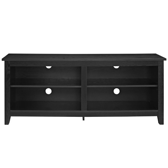 WE Furniture 58" Wood TV Stand Storage Console, Espresso N7