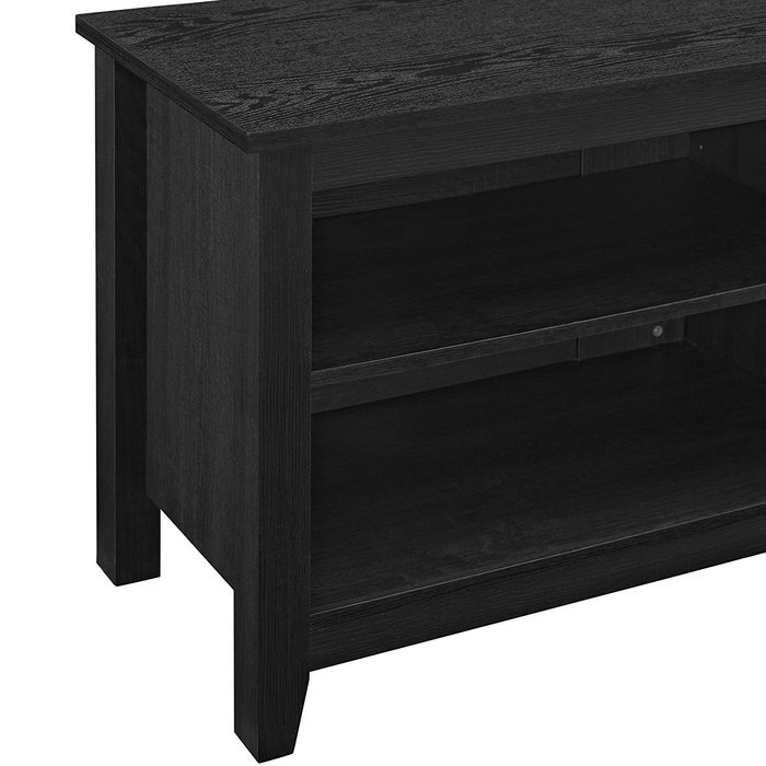 WE Furniture 58" Wood TV Stand Storage Console, Espresso N10