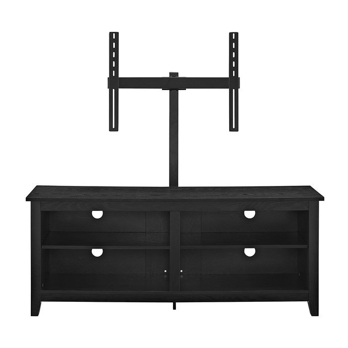 WE Furniture 58" Wood TV Stand Storage Console, Espresso N11