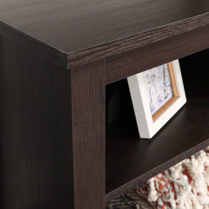WE Furniture 58" Wood TV Stand Storage Console, Espresso N31