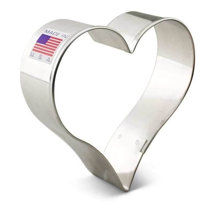Ann Clark Heart Cookie Cutter Set - 4 Piece - 2 5/8", 3 1/4", 3 5/8", 4" - Tin Plated Steel N3