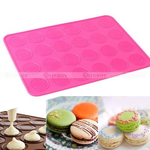 24cavity Silicone Pastry Cake Chocolate Macaron Oven Baking Mould Mold Sheet Mat