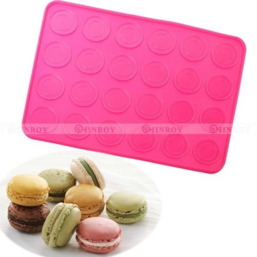 24cavity Silicone Pastry Cake Chocolate Macaron Oven Baking Mould Mold Sheet Mat N3