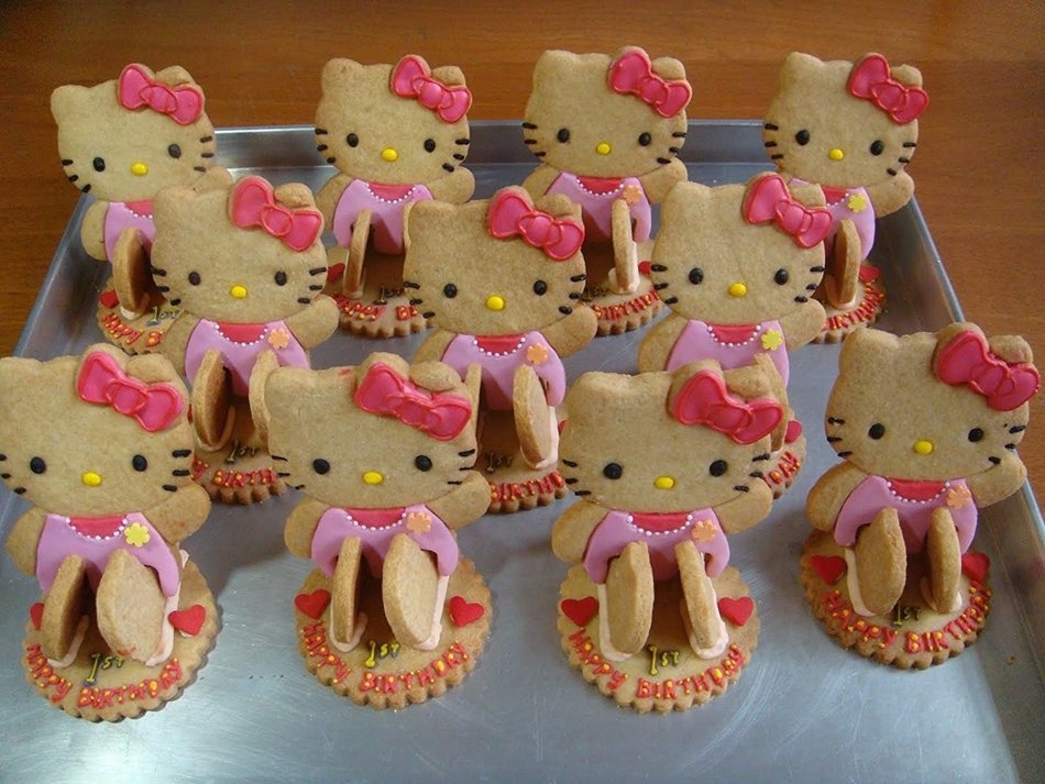 Adorable Hello Kitty 3D Cookie Cutter Cute Cookie Sandwich Stamp Stencil Press Mold N3