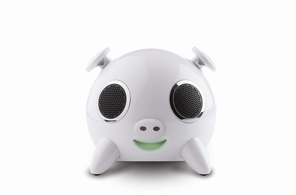 Amethyst Innovations A1-BT7120WH Bluetooth Pig Speaker, White