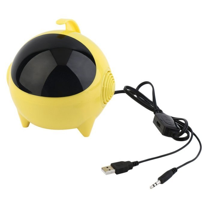 Apltch Panda Multimedia Portable USB 2.0 Mini Digital Square 3.5mm Wired Super Bass Stereo Speaker Subwoofer for... N7