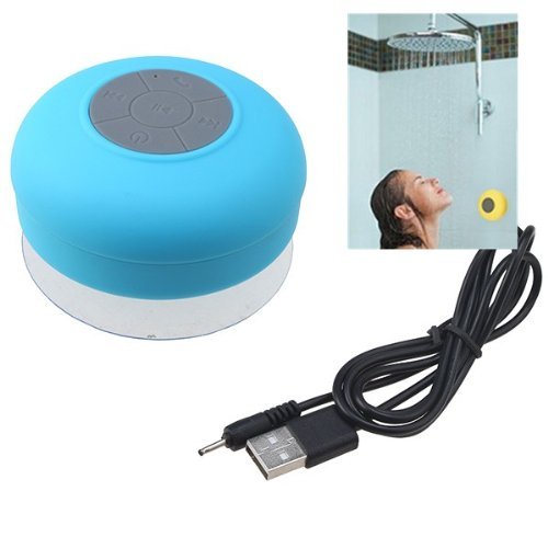 AGPtek Waterproof Wireless Bluetooth Shower Speaker & Hands-Free Mic Receive Call Music