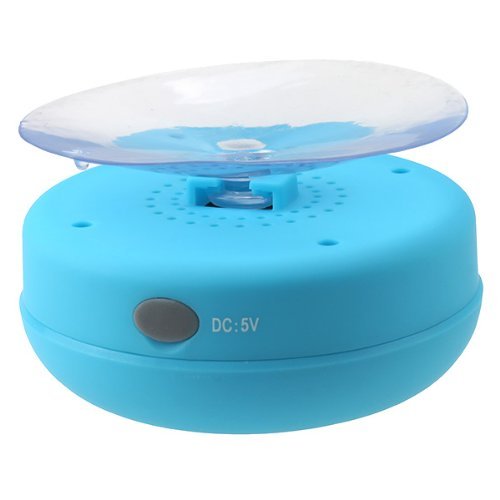 AGPtek Waterproof Wireless Bluetooth Shower Speaker & Hands-Free Mic Receive Call Music N6