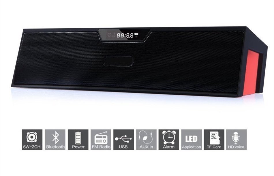 PowerLead Pspe P001 Bluetooth Speaker with Dual Drivers, Touch-Sensitive Controls, and Stereo Bass sound for Cell... N6