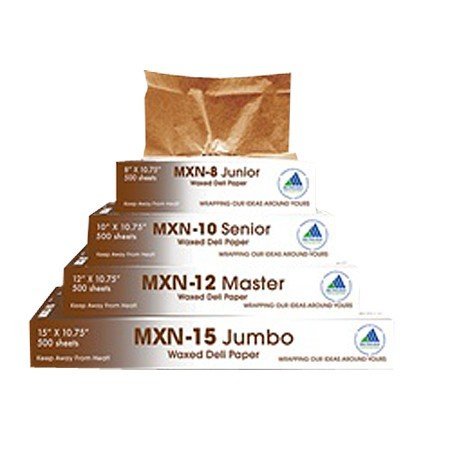 8" x 10 3/4" Kraft Deli Paper Sheets - 6000 per case