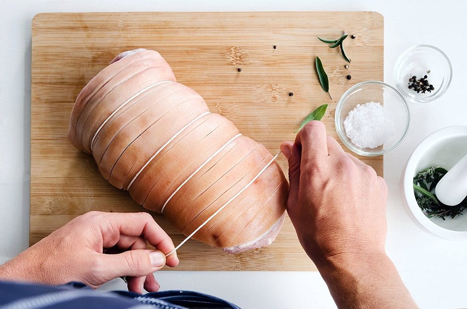 Regency Cooking Butcher's Twine on Handy Dispenser with Cutter for Meat Prep and Trussing Turkey N3