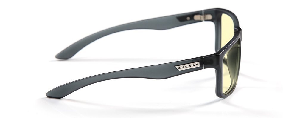 Gunnar Optiks INT-00101 Intercept Full Rim Advanced Video Gaming Glasses with Amber Lens Tint, Onyx Frame Finish N2