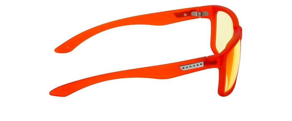 Gunnar Optiks INT-00101 Intercept Full Rim Advanced Video Gaming Glasses with Amber Lens Tint, Onyx Frame Finish N14