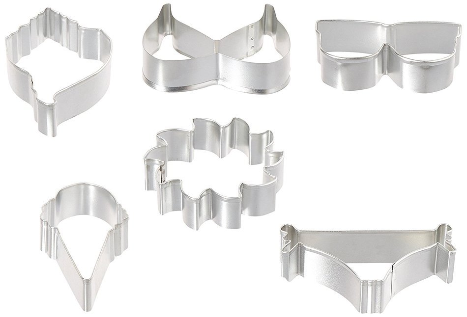 R & M International 1996 Summer Theme 6-Piece Cookie Cutter Set