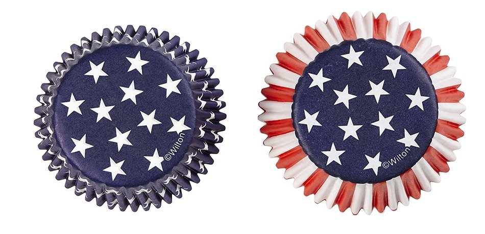 Wilton 415-2313 Patriotic Backing Cups, Standard, 75-Pack N2