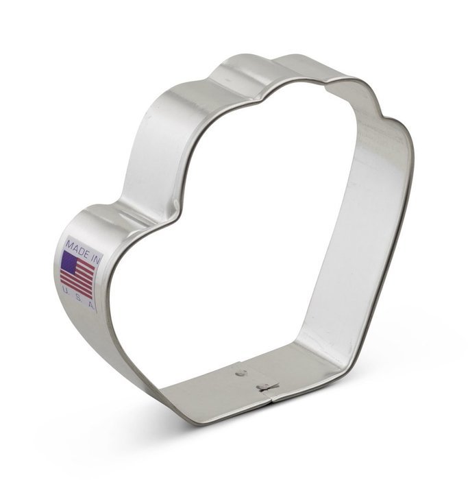 Ann Clark Baseball Glove Cookie Cutter - 3.75 Inches - Tin Plated Steel