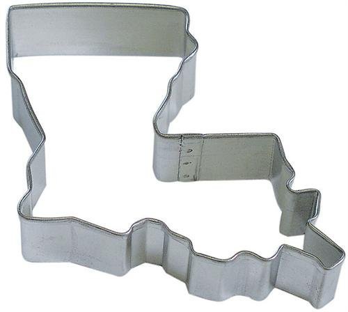 State of Louisiana Tin Cookie Cutter 3.75"