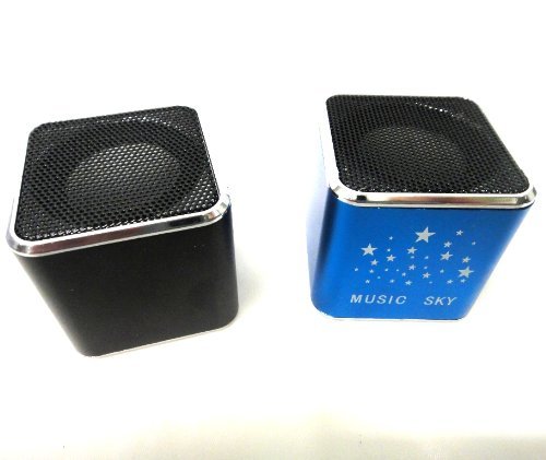 New Fashion Portable Mini Pocket Music Sky USB Speaker for Micro SD TF Card MP3 MP4 Player IPod PC Laptop mixed...