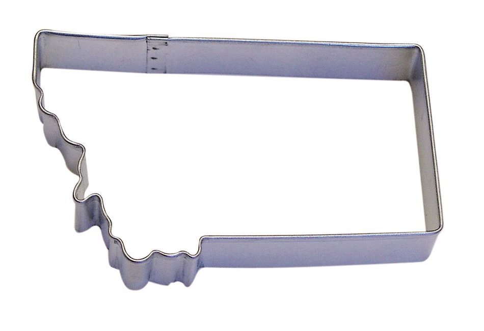 R&M Montana State Cookie Cutter in Durable, Economical, Tinplated Steel