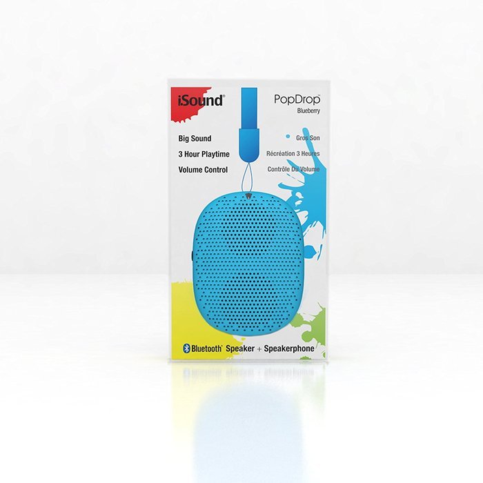 iSound PopDrop Wireless Speaker, Licorice N10