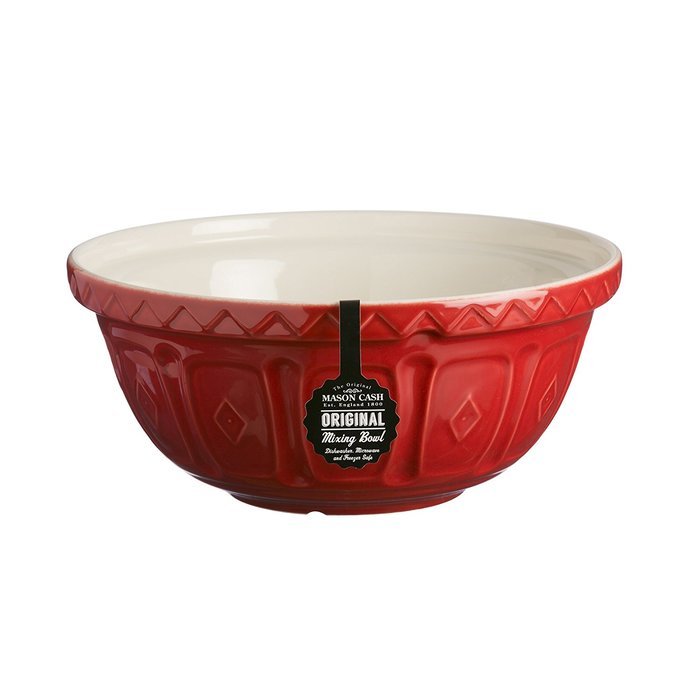 Mason Cash Colored Mixing Bowl, Red, 4.25-Quart N2
