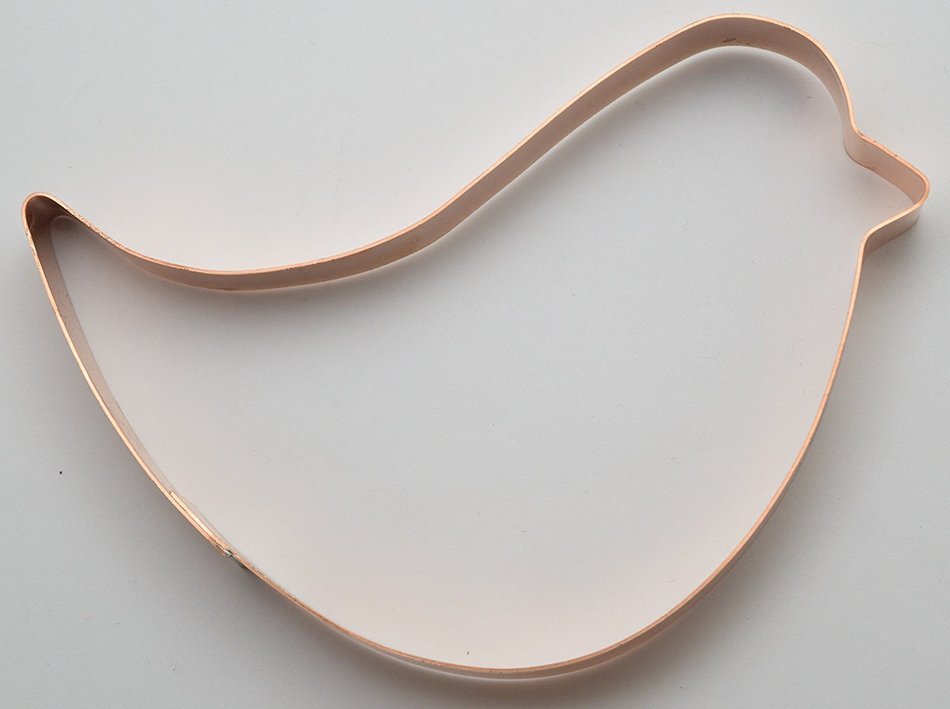 Large 6 Inch Simple Bird Cookie Cutter