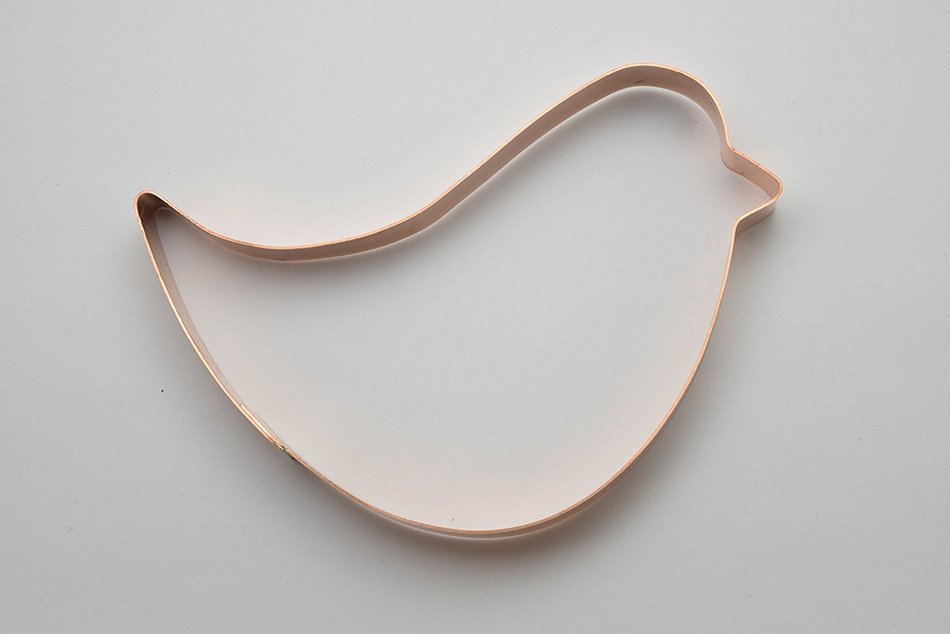 Large 6 Inch Simple Bird Cookie Cutter N4