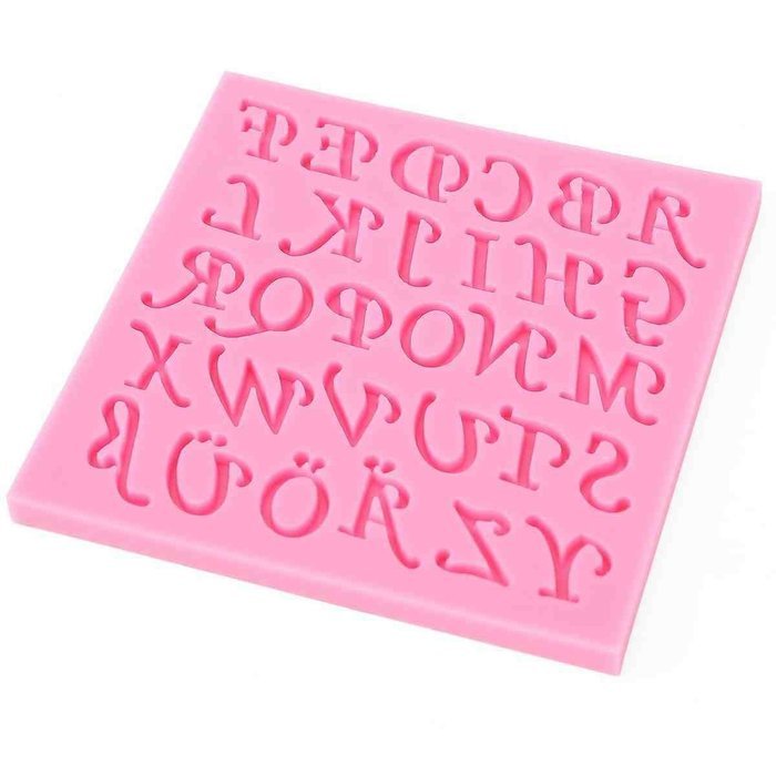 Silicone Mold With 30 Holes Inc. Letters &Auml; &Ouml; &Uuml; &szlig; Cutters Fondant Alphabet Wedding Cookies [version:x8.8] by DELIAWINTERFEL N2