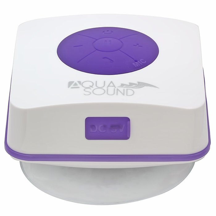 Aduro AquaSound WSP30 "Lifetime Warranty" Waterproof Shower Bluetooth Portable Speaker (Purple) N2