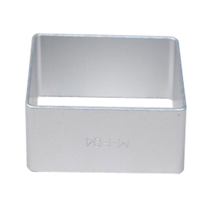 Wocuz Baking Cookie Cutter Aluminum Square Shape Cutter Cut Outs Mold for Party 10 Pcs
