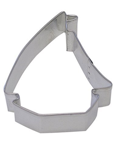 R&M Sailboat 3.5" Cookie Cutter in Durable, Economical, Tinplated Steel