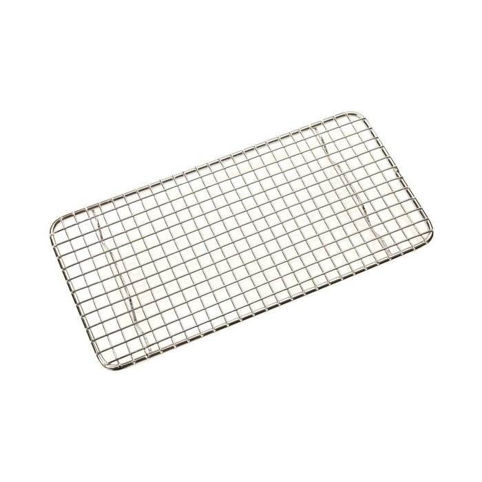 FortheChef's Chrome Wire Pan Grate for Third-Size Sheet Pan / Cookie Sheet, 5" x 10-1/2"