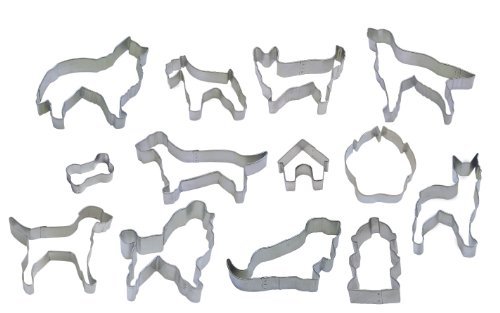 R & M International "Bow Wow" 13 Piece Dog Shaped Cookie Cutter Set N2